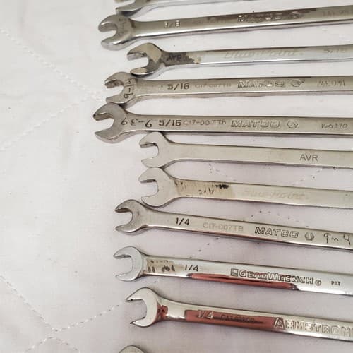 Lot of 16 Assorted Combination Wrench Set LOT-729 - Thumbnail 12
