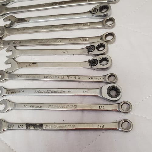 Lot of 16 Assorted Combination Wrench Set LOT-729 - Thumbnail 13