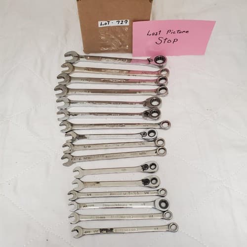 Lot of 16 Assorted Combination Wrench Set LOT-729 - Thumbnail 16