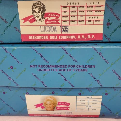 Madame Alexander #1535 Lucinda #1552 Alice Dolls Set with Box - Thumbnail 3