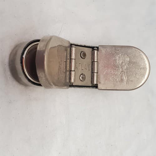 Vintage Personalized Atlas Pocket Stamp Pad Hinged Portable Size - Thumbnail 4