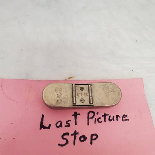 Vintage Personalized Atlas Pocket Stamp Pad Hinged Portable Size - Thumbnail 6