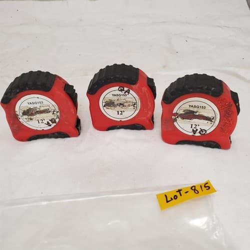 Lot of 3 Blue-Point 12' Feet Tape YASG153 Measure Soft Grip LOT-815 - Image 1