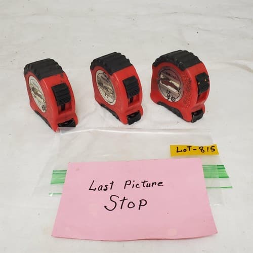 Lot of 3 Blue-Point 12' Feet Tape YASG153 Measure Soft Grip LOT-815 - Thumbnail 8