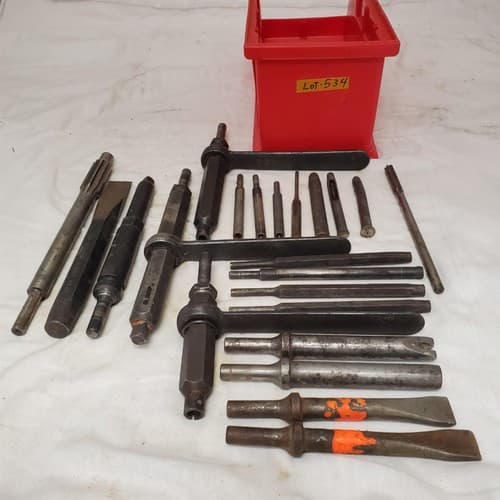 Assorted Chisel Punch and Drill Drift Tools LOT-534 - Image 1