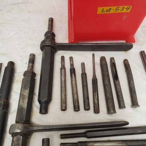 Assorted Chisel Punch and Drill Drift Tools LOT-534 - Thumbnail 10