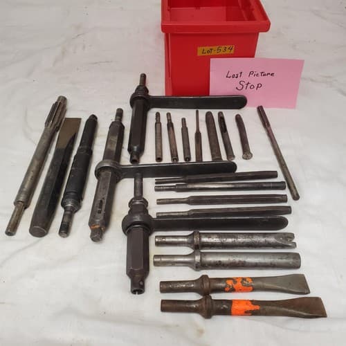 Assorted Chisel Punch and Drill Drift Tools LOT-534 - Thumbnail 14