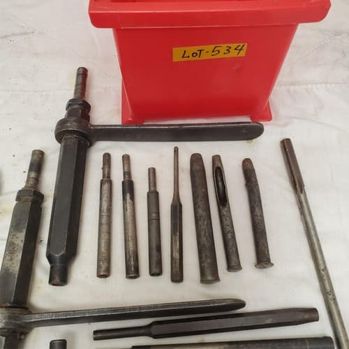 Assorted Chisel Punch and Drill Drift Tools LOT-534 - Thumbnail 5