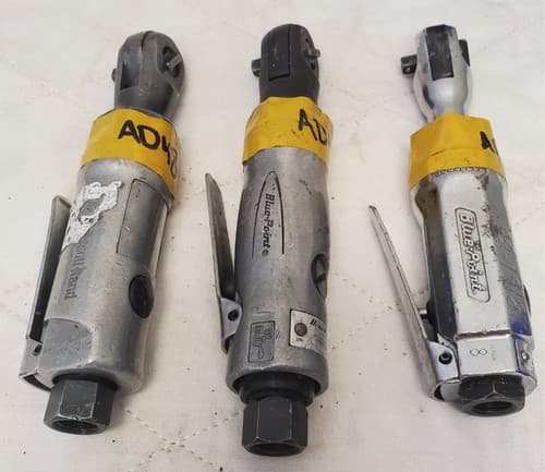 Lot of 3 BluePoint Ingersoll Rand Heavy Duty Pneumatic Air Ratchet Wrench LOT-12 - Image 1
