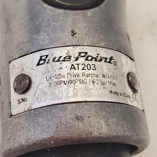 Lot of 3 BluePoint Ingersoll Rand Heavy Duty Pneumatic Air Ratchet Wrench LOT-12 - Thumbnail 10