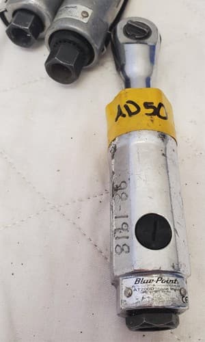 Lot of 3 BluePoint Ingersoll Rand Heavy Duty Pneumatic Air Ratchet Wrench LOT-12 - Thumbnail 13