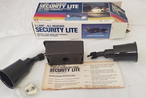 2 Lamp All Weather Security Lite Night Outdoor Adjustable Lights - Thumbnail 7