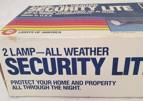 2 Lamp All Weather Security Lite Night Outdoor Adjustable Lights - Thumbnail 2