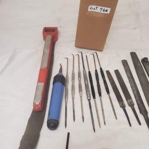 Lot of Assorted Hand Tools Files Screwdrivers Picks and Allen Wrenches LOT-766 - Thumbnail 2
