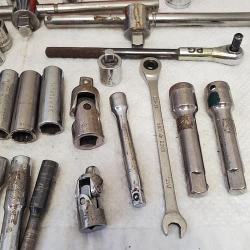 Lot of 47 Vintage Mixed Drive Sockets & Extensions Ratchet, &, More LOT-908 - Thumbnail 6