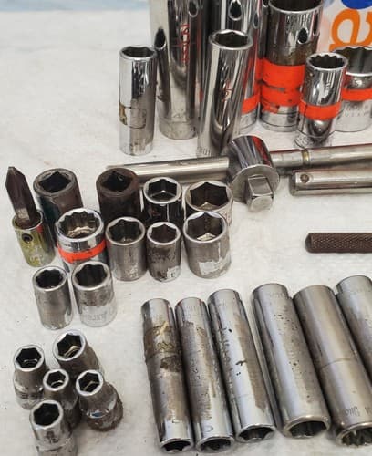 Lot of 47 Vintage Mixed Drive Sockets & Extensions Ratchet, &, More LOT-908 - Thumbnail 8