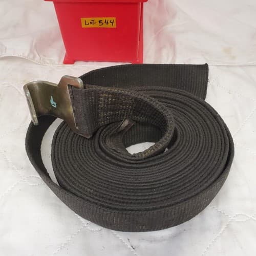 Black Winch Straps with Flat Hook LOT-544 - Image 1