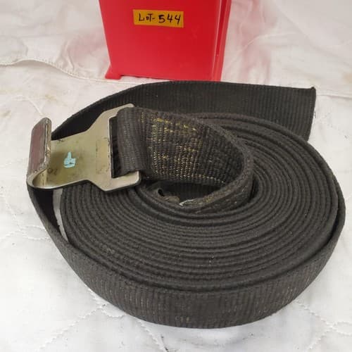 Black Winch Straps with Flat Hook LOT-544 - Thumbnail 2