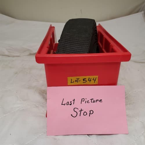 Black Winch Straps with Flat Hook LOT-544 - Thumbnail 7