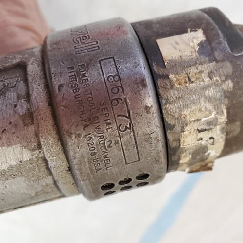 Rockwell Pistol Grip Pneumatic Air Drill Air Tool WW-7 - Thumbnail 3