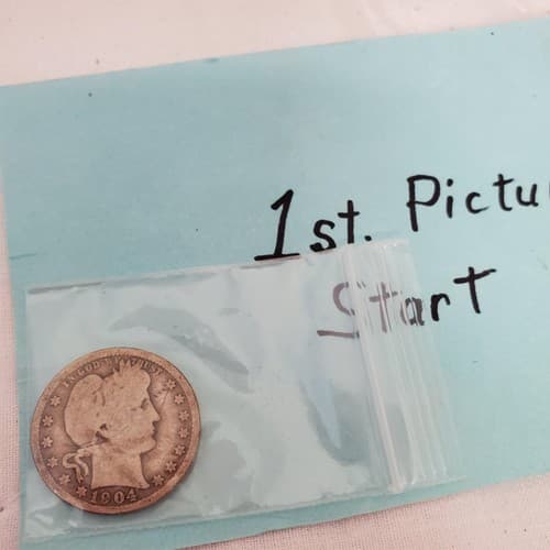 1904 O Barber Quarter Dollar US .900 Silver 25 Cent Coin New Orleans Mint - Image 1