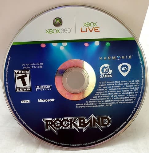 Rock Band Complete W/ Manual Tested Working Microsoft Xbox 360 Game Disc Only - Image 1