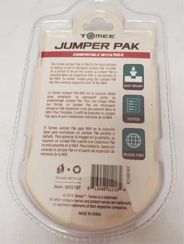 Tomee M05767 Jumper Pak for Nintedo N64 - Thumbnail 3