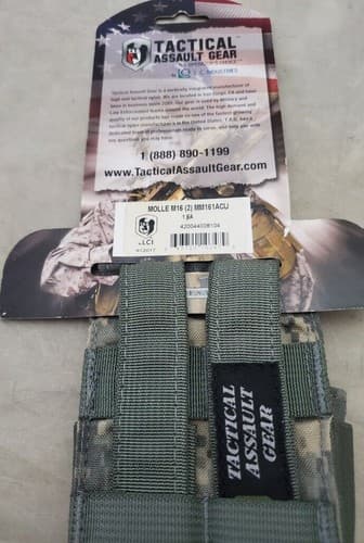 TAG Tactical Assault Gear MOLLE M16 Mag 2 Pouch Multicam - MM161ACU - Thumbnail 3