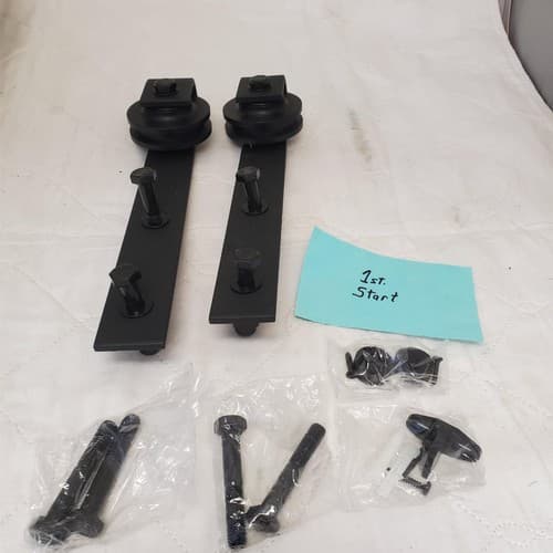 Set Of Barn Door Slider Black - Image 1