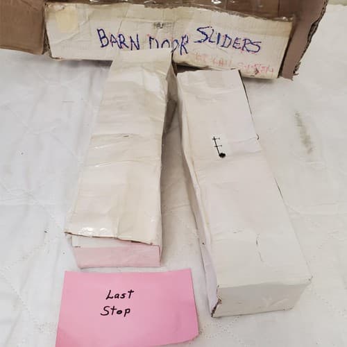 Set Of Barn Door Slider Black - Thumbnail 5