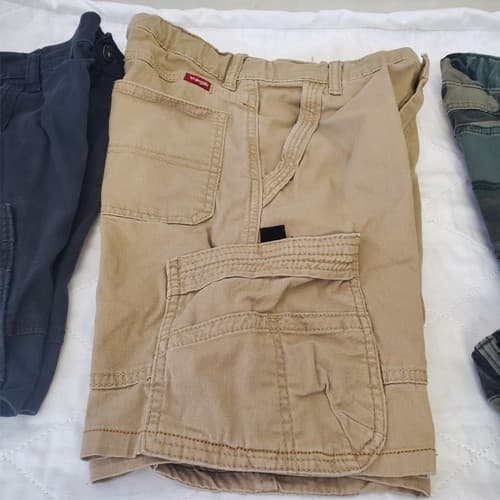 Lot of 5 Wrangler Boys Cargo Bermuda Shorts Size 12, 10 - Thumbnail 3
