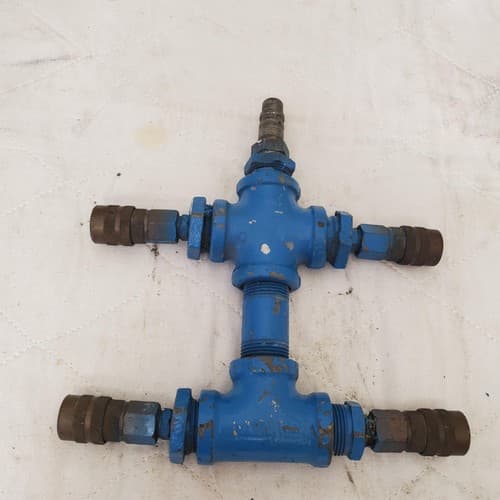 Hydraulic Pneumatic Four Way Valve Manifold with Quick Connect Couplers LOT-968 - Thumbnail 5