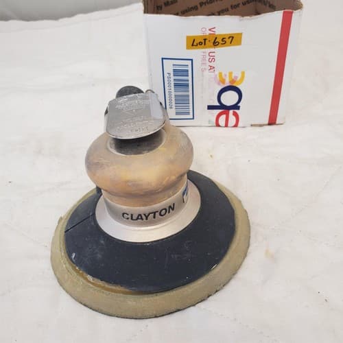 Clayton Random Pneumatic Dustless Orbital Sander Aircraft Panel LOT-657 - Thumbnail 5