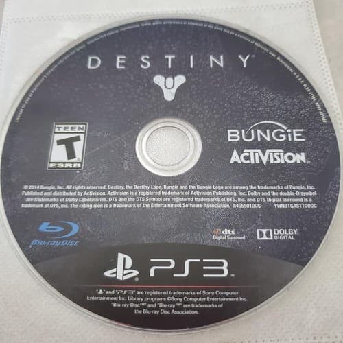 Destiny Sony PlayStation 3 Video Game DISC ONLY - Image 1