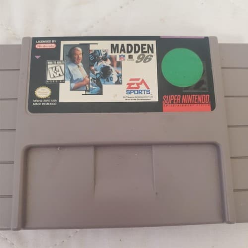 Super Nintendo Entertainment System Madden NFL 96 Video Game - Thumbnail 2