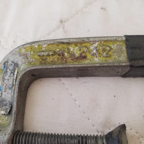 Lot of 4 Vintage Metal Adjustable C-Clamps LOT -168 - Thumbnail 6