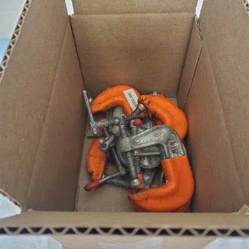 Lot of 7 Iron Frame Adjustable C-Clamp LOT-675 - Thumbnail 3