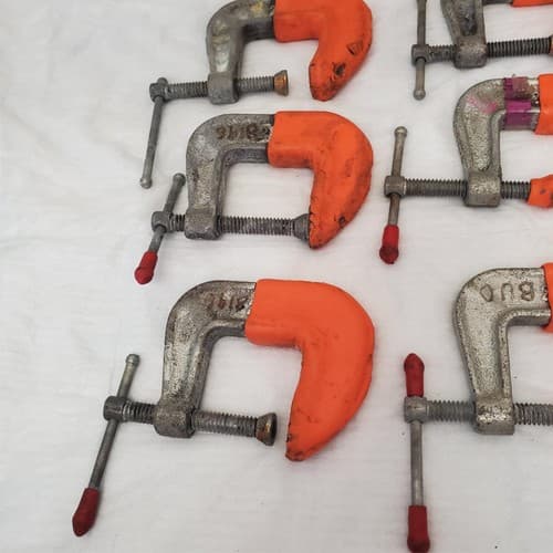 Lot of 7 Iron Frame Adjustable C-Clamp LOT-675 - Thumbnail 5