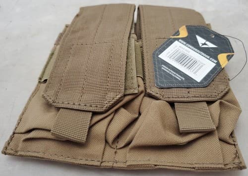 Condor Tactical Molle Double Mag Magazine Pouch - Tan MA4-003 - Thumbnail 2