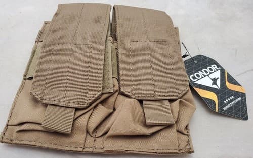 Condor Tactical Molle Double Mag Magazine Pouch - Tan MA4-003 - Image 1