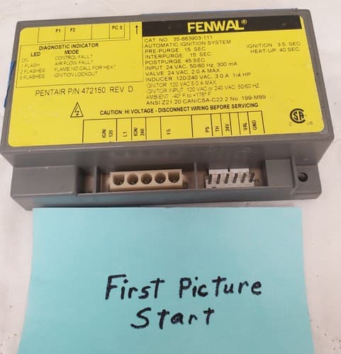 Pentair 472150 Ignition Control Module for Minimax NT TSI - Image 1