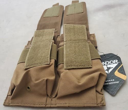 Condor Tactical Molle Double Mag Magazine Pouch - Tan MA4-003 - Thumbnail 4
