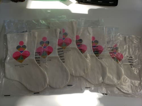 Lot of 6 New Brand Nordstrom Beauty Christmas Stockings - Image 1