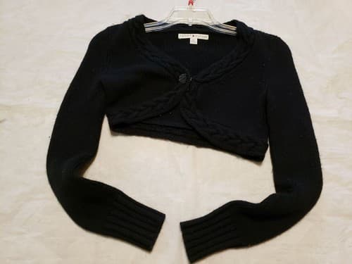Tommy Hilfiger Women's Blouse Block Long Sleeve Size Small Wool Button Down Top - Image 1