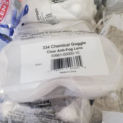 3M #334 Chemical Goggles Clear Anti-Fog Protective Lens - Thumbnail 2