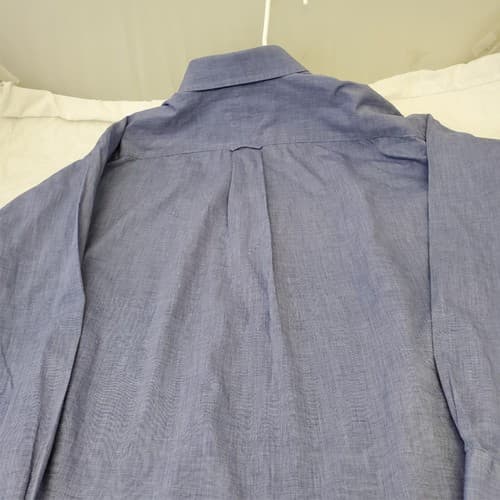 Tommy Hilfiger Shirt Mens 17-35 Blue Dress Button Up Long Sleeve - Thumbnail 7