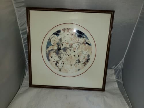 Used Faces print Framed By Artist James - Image 1