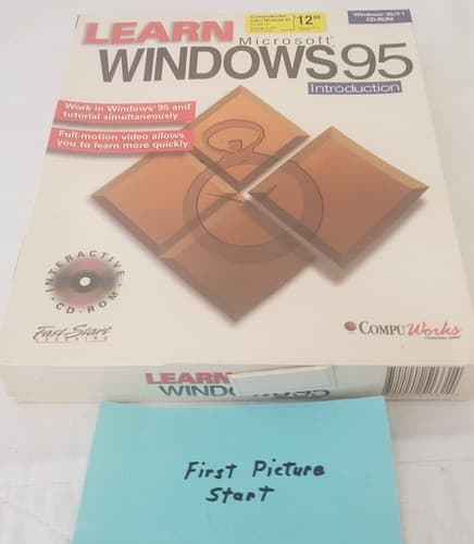 Vintage 1995 Learn Windows 95 Introduction by CompuWorks - Image 1