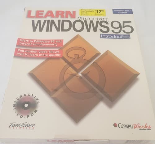 Vintage 1995 Learn Windows 95 Introduction by CompuWorks - Thumbnail 2