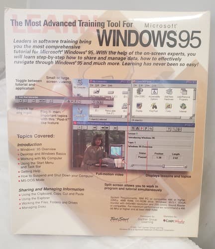 Vintage 1995 Learn Windows 95 Introduction by CompuWorks - Thumbnail 5